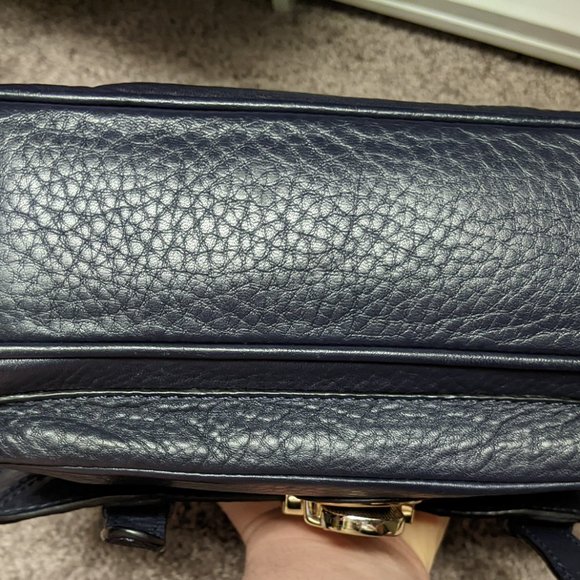 Kate Spade Lola Avenue Lia Crossbody Satchel in Navy Blue - Picture 7 of 12